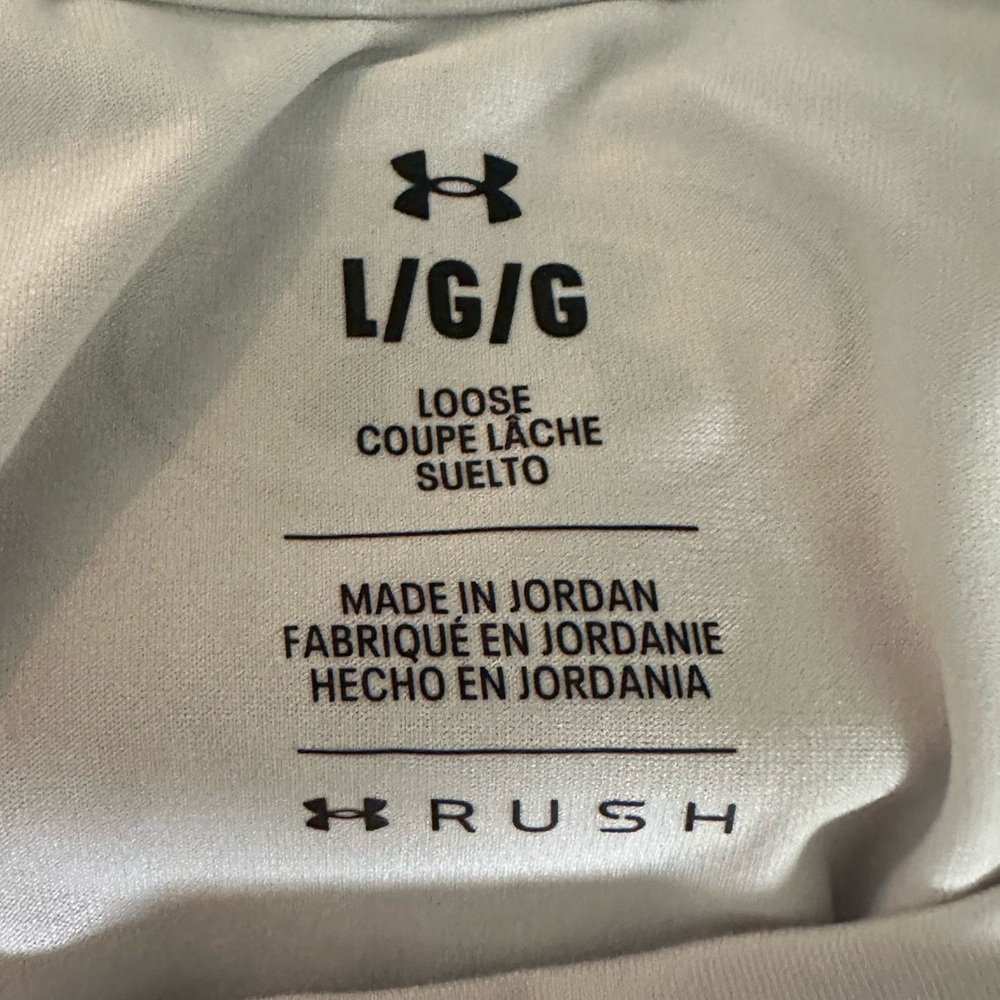 NWT Under Armour Rush Vanish Energy SS White T-Shirt 1383973 - Picture 6 of 9